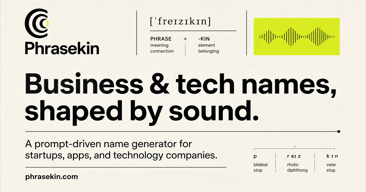 Phrasekin official brand share card